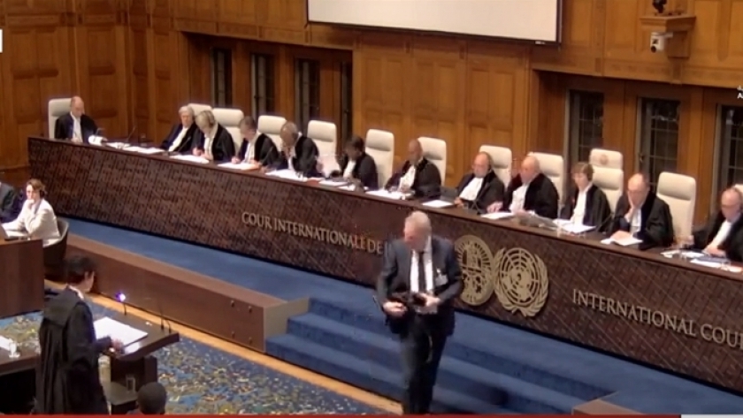 جلسة محكمة العدل الدولية