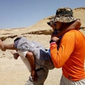 شاب مصاب في محمية وادي دجلة