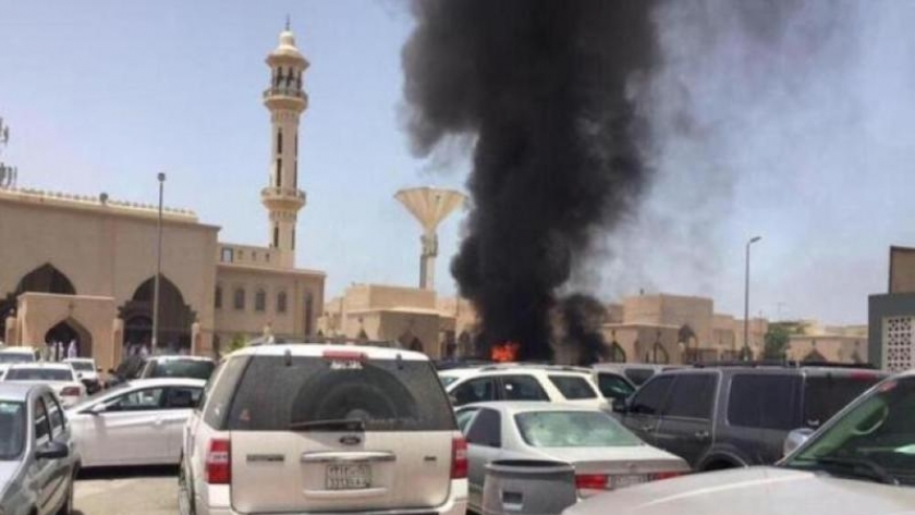 صورة من موقع حادث الدالوة بمدينة الأحساء بالمملكة العربية السعودية