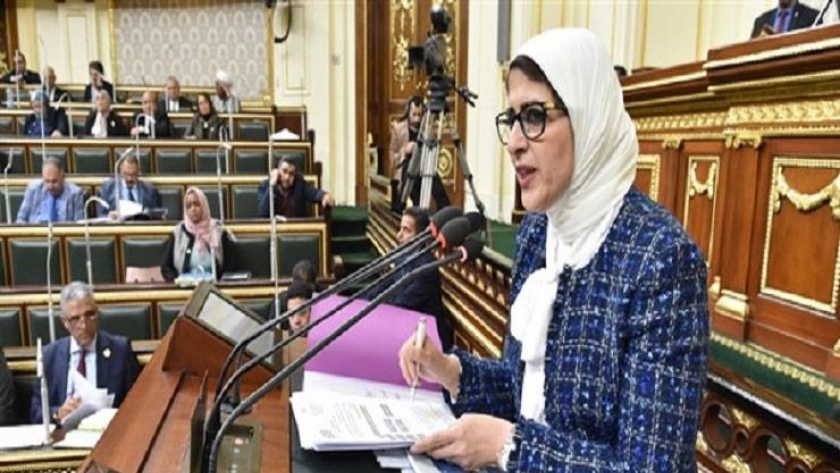 الدكتورة هالة زايد وزيرة الصحة في مجلس النواب