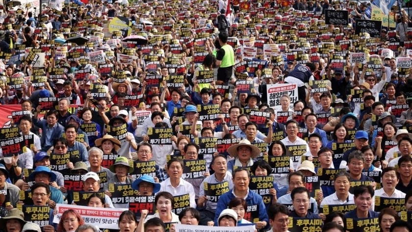 احتجاج الكوريين الجنوبيين