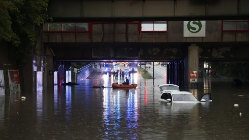 فيضانات في نومبرج - ألمانيا