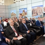 وزير الطيران خلال افتتاح مطار سفنكس- ارشيف