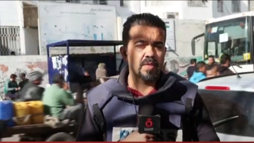بشير جبر مراسل قناة "القاهرة الإخبارية"
