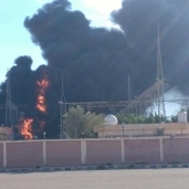 حريق محطة محولات كهرباء مرسى مطروح