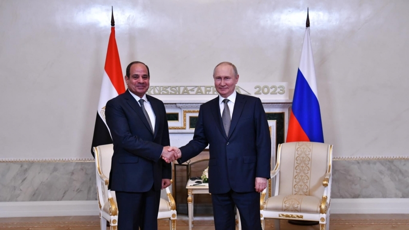 الرئيس عبد الفتاح السيسي و الرئيس الروسي فلاديمير بوتين