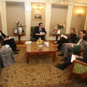وزير التعليم العالي خلال لقاءه بسفيرة البرتغال