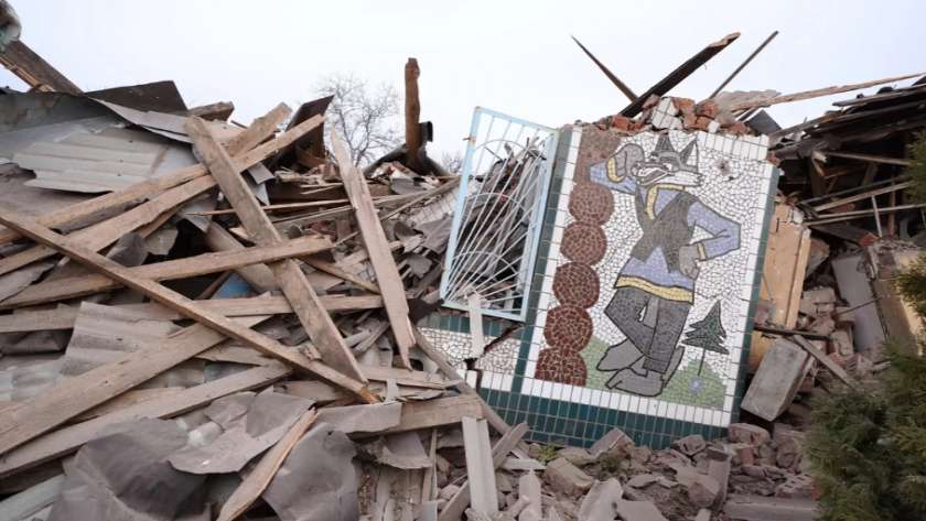 آثار قصف أوكراني على بيلجورود-صورة أرشيفية