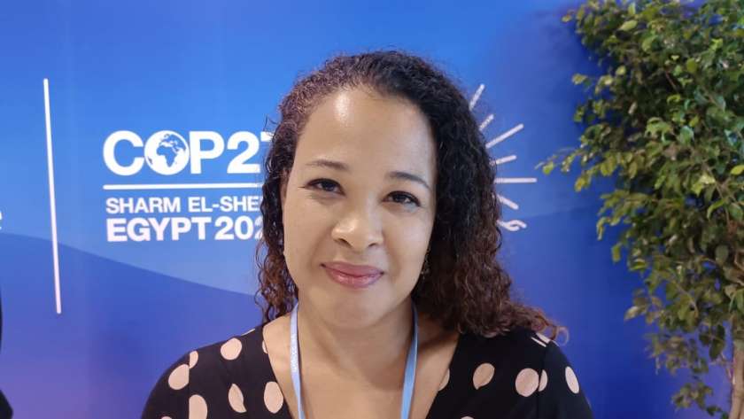 ممثلة دولة الكاريبي في مؤتمر المناخ