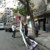 حي شرق بالإسكندرية يشن حملة لإزالة الإعلانات المخالفة