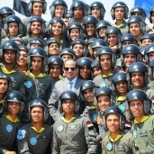الرئيس السيسي مع القوات الجوية "صورة أرشيفية"