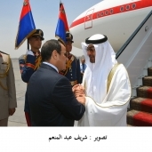 الرئيس عبدالفتاح السيسى خلال استقباله الشيخ محمد بن زايد آل نهيان