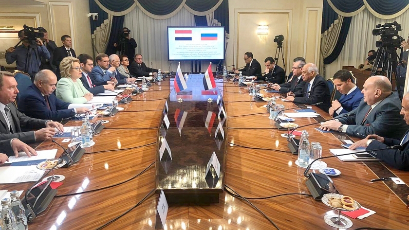 عبدالعال يلتقي رئيسة المجلس الفيدرالي الروسي