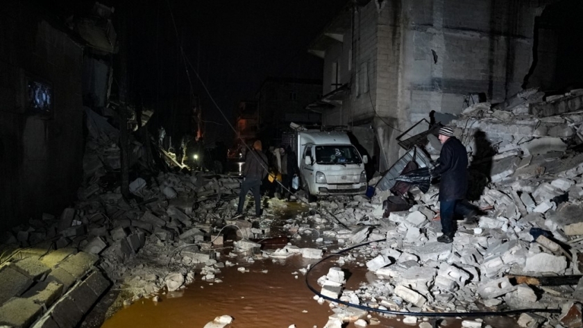 آثار زلزال سوريا