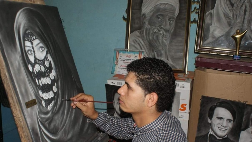 حسن ابو علي رسام بورترية