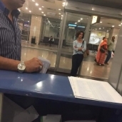 ليليان داوود في مطار القاهرة