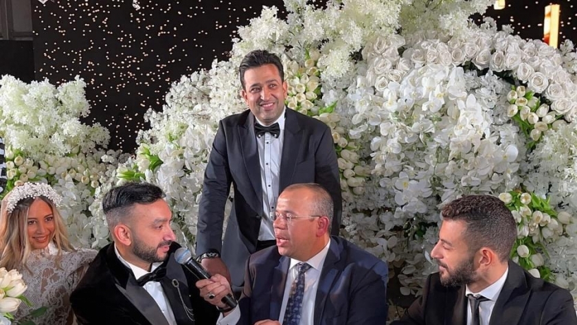 نادر حمدي خلال حفل زفافه