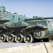 إحدى الدبابات الإسرائيلية التى تم أسرها فى نصر أكتوبر 1973