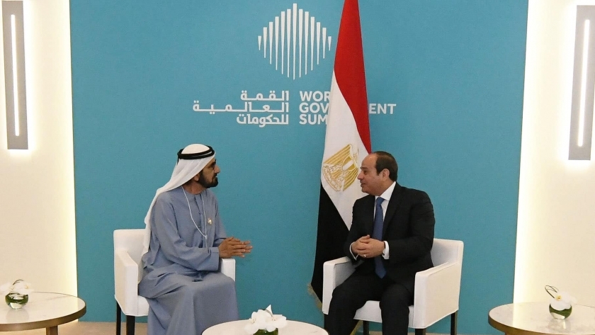 الرئيس عبدالفتاح السيسي والرئيس الإماراتي محمد بن زايد آل نهيان