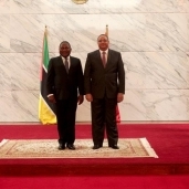 السفير المصري مع رئيس موزمبيق