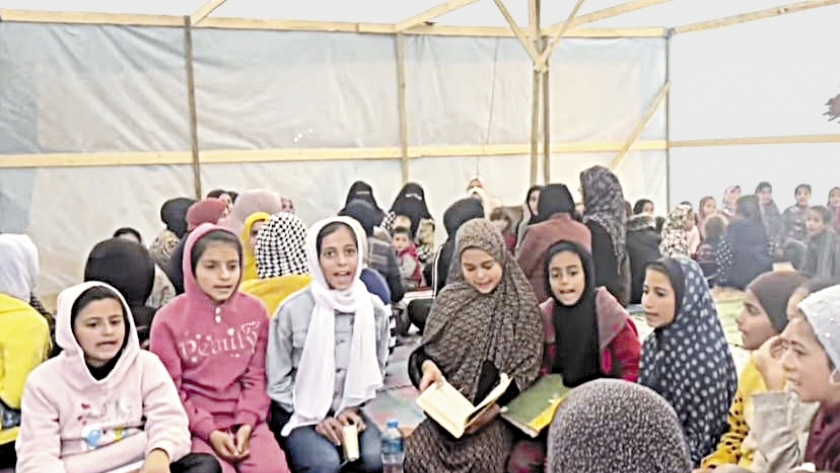 سهام خيمة للأطفال لحفظ القرآن الكريم