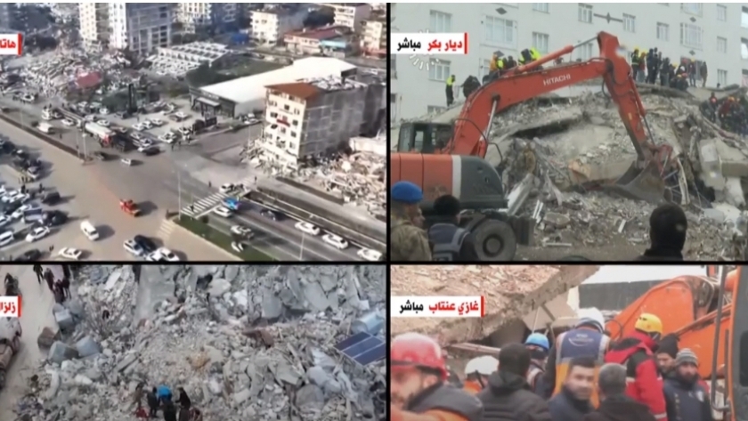 آثار الزلزال المدمر بسوريا
