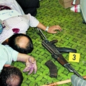 عدد من الإرهابيين بعد قتلهم فى شقة بـ «6 أكتوبر»