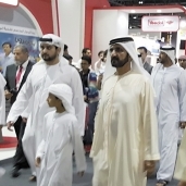 الشيخ محمد بن راشد أثناء زيارته للمعرض