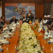 "سيف الدين" و"إدريس" خلال لقاء السفراء الأفارقة