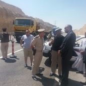 بالصور| مدير أمن بني سويف يقود حملة مرورية على الطريق الصحراوي الشرقي