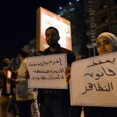 إحدى التظاهرات المطالبة بإلغاء قانون التظاهر «صورة أرشيفية»
