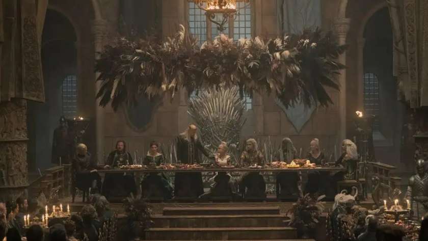 مشهد من الحلقة الخامسة لمسلسل house of the dragon