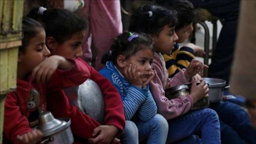 أطفال غزة يعانون من أزمة إنسانية طاحنة