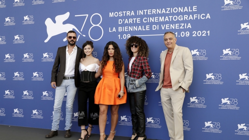 فريق عمل فيلم «أميرة» في مهرجان فينيسيا السينمائي
