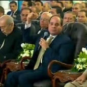 الرئيس عبدالفتاح السيسي خلال حفل افتتاح حقل ظهر