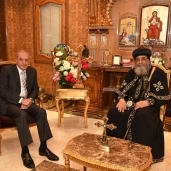 بالصور| تواضروس يستقبل رئيس مجلس النواب اللبناني في الكاتدرائية