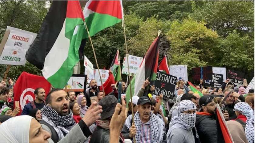 مظاهرات لدعم فلسطين في كندا