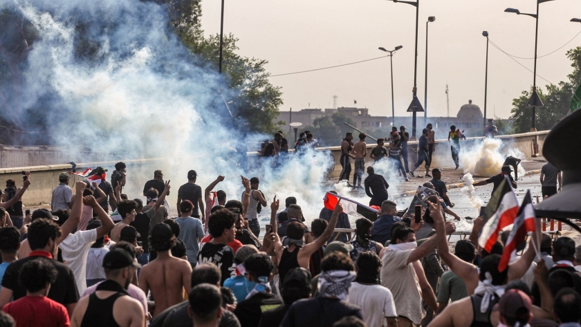 احتجاجات فى بغداد