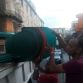 حملة لرفع تعديات الطريق بـ"الأزاريطة" وسط الإسكندرية