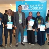 المصريون المشاركون في مسابقة الاتحاد الأوروبي للعلماء