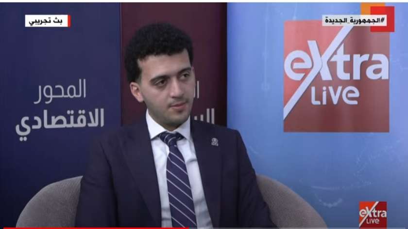 أحمد حسام مدير برامج بمؤسسة شباب القادة وعضو تنسيقية شباب الأحزاب والسياسيين