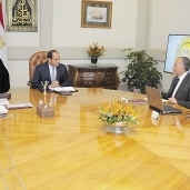الرئيس عبدالفتاح السيسى خلال اجتماعه برئيس الوزراء ووزير الرى