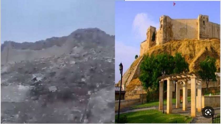 دمار بقلعة غازي عنتاب التاريخية