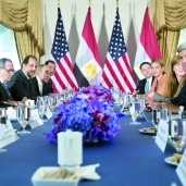 «السيسى» و«أوباما» الرئيس السابق لأمريكا فى لقاء سابق