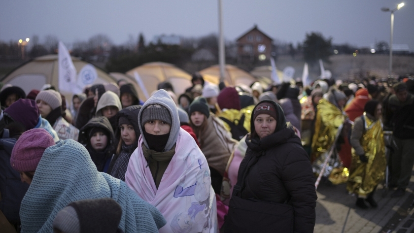 لاجئين أوكرانيين على حدود بولندا- تعبيرية