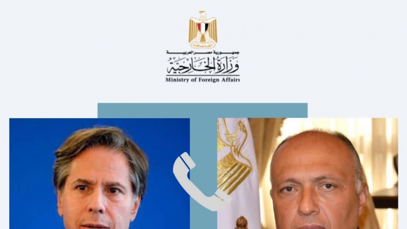الاتصال بين وزير الخارجية المصري والأمريكي