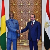 الرئيس عبد الفتاح السيسي والرئيس الغيني ألفا كوندي