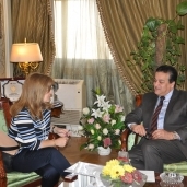 عبد الغفار يلتقى سفيرة البرتغال بالقاهرة