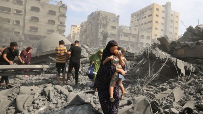 جانب من عدوان الاحتلال الإسرائيلي على غزة