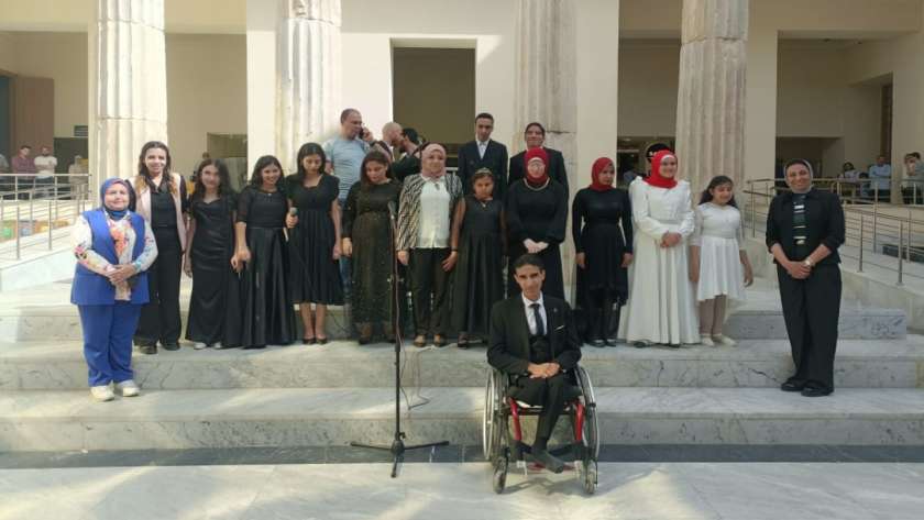 كورال ذوي الهمم خلال اليوم العالمي للمتاحف بالإسكندرية